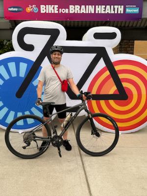 My first time participating in the Bike for Brain Health in 2024