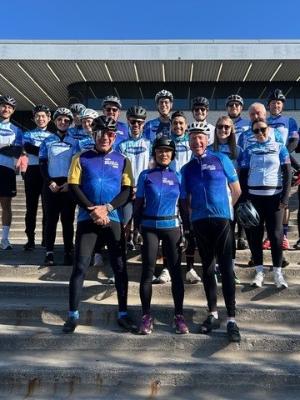 Mattamy Homes Urban Division riders accompanied by Peter Gilgan & Mayor Chow