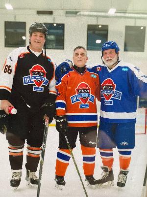 2024 Pro-Am  Eric Lindros, me and Tiger Williams
