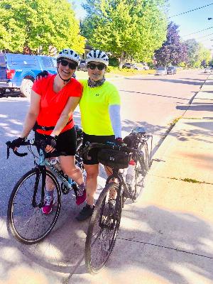 Will be riding with my sister Ruth