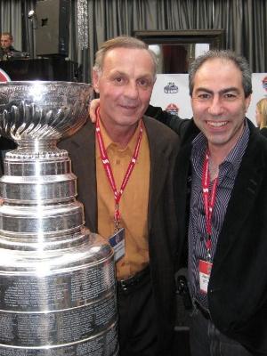 Me & Guy Lafleur, One of the Great ones, I've had the privilege to play with in the past.